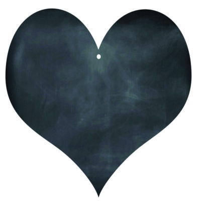 Heart chalkboard